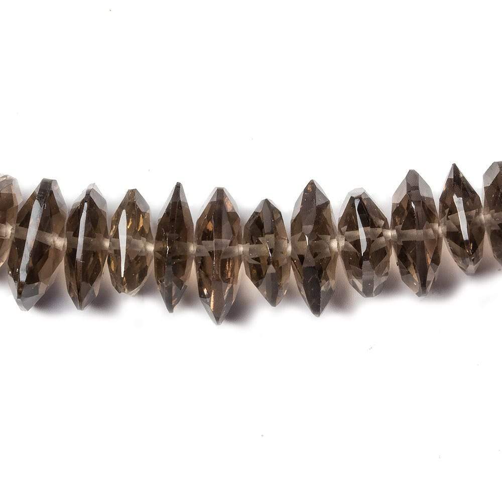 7-9mm Smoky Quartz Center Drilled Multiple Shape Beads 16 inch 130 pieces (ONLINE ORDER ONLY)