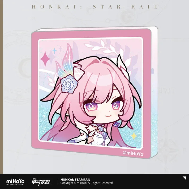 Honkai: Star Rail Pom-Pom Exhibition Series Acrylic Glitter Quicksand Refrigerator Magnets