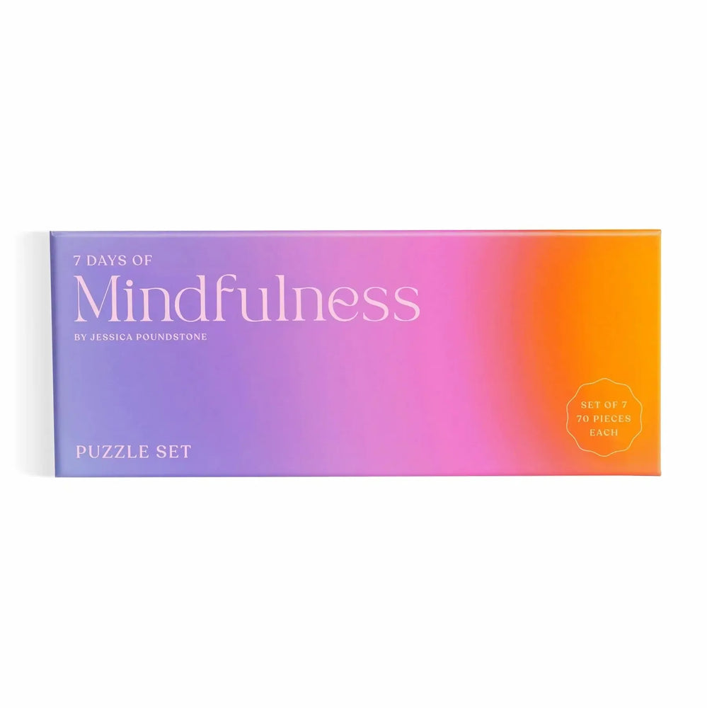 7 Days of Mindfulness Set of 7 Mini 70 Piece Jigsaw Puzzles Galison