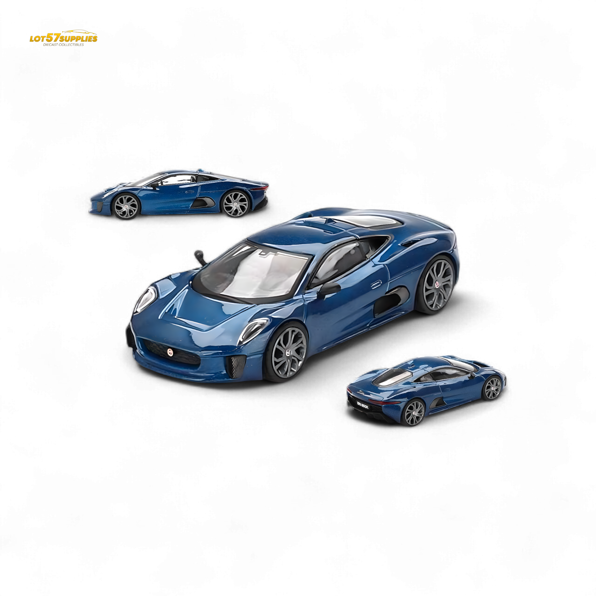 Mini-GT Jaguar C-X75 Blue #884 1:64 MGT00884 (ONLINE ORDER ONLY)