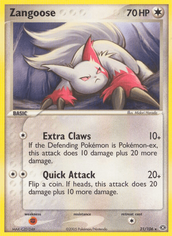 Zangoose (21/106) [EX: Emerald] (Online Only)