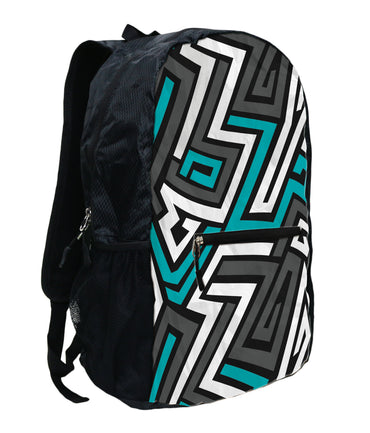 24 LITER Summit GoPak Teal Maze Folding Lightweight Backpack (ONLINE ORDER ONLY)