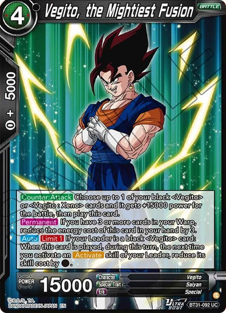 Vegito, the Mightiest Fusion (BT31-092) [Impact Beyond Dimensions]