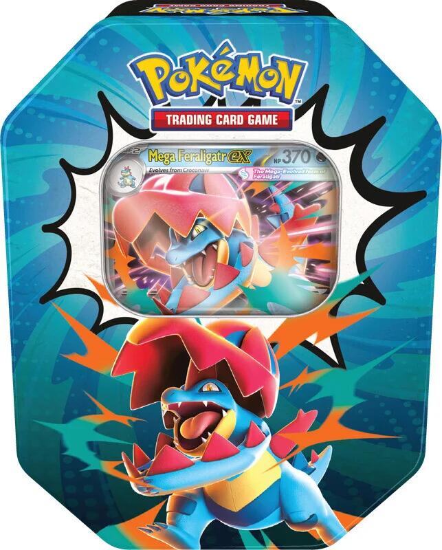 Ascended Heroes Tin [Mega Feraligatr ex] [ASC] (ONLINE ORDER ONLY)