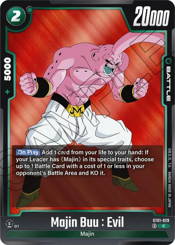 Majin Buu : Evil (ST01-029) [Story Booster 01]