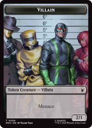 Villain // Robot Villain Double-Sided Token (009//020) [Marvel Super Heroes Tokens]