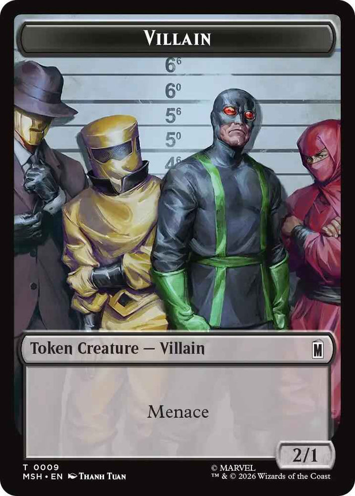 Villain // Soldier Double-Sided Token [Marvel Super Heroes Tokens]