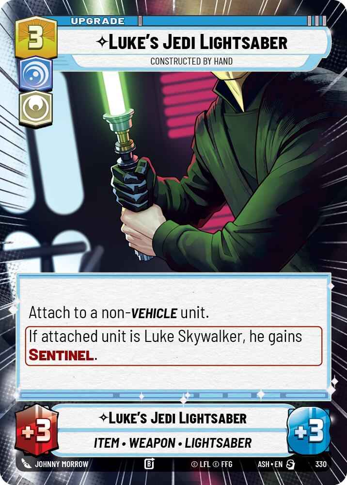 Luke's Jedi Lightsaber - Constructed by Hand (330) (Hyperspace) (330) [Ashes of the Empire]