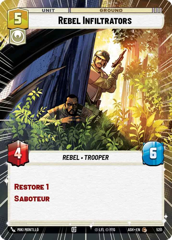 Rebel Infiltrators (520) (Hyperspace) (520) [Ashes of the Empire]