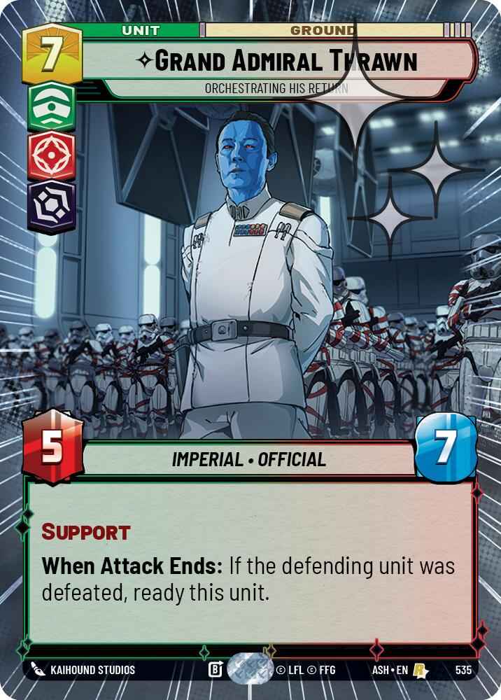 Grand Admiral Thrawn - Orchestrating His Return (535) (Hyperspace Foil) (535) [Ashes of the Empire]