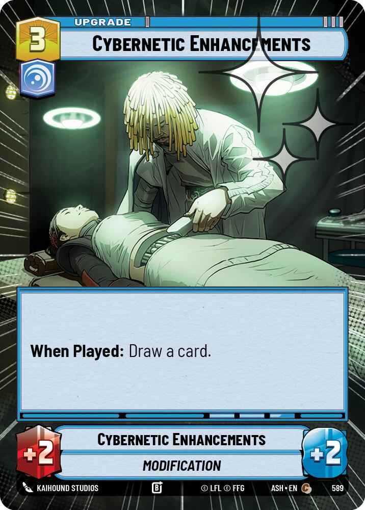 Cybernetic Enhancements (589) (Hyperspace Foil) (589) [Ashes of the Empire]