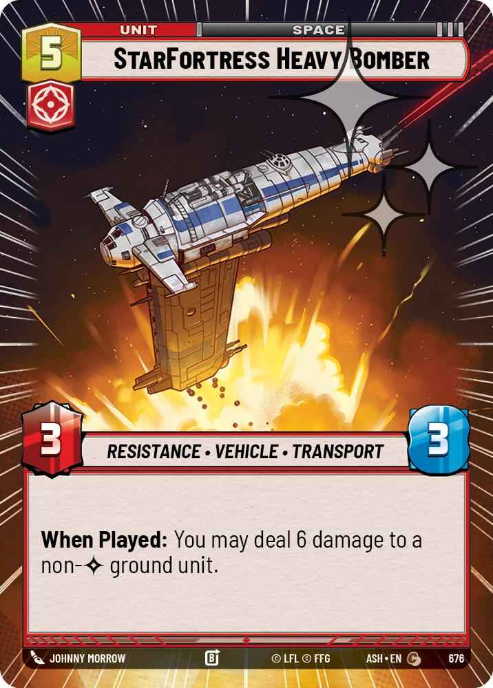 StarFortress Heavy Bomber (676) (Hyperspace Foil) (676) [Ashes of the Empire]