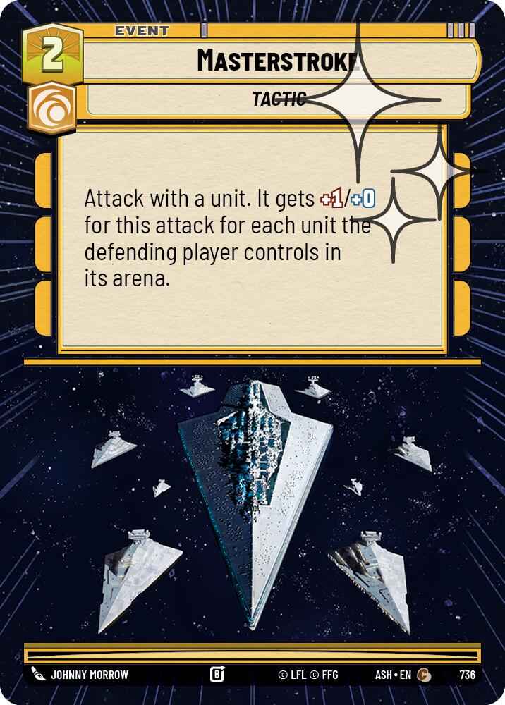 Masterstroke (736) (Hyperspace Foil) (736) [Ashes of the Empire]