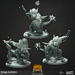 Unega Justiciars – Saurus Rovers Monster Miniatures (ONLINE ORDER ONLY)