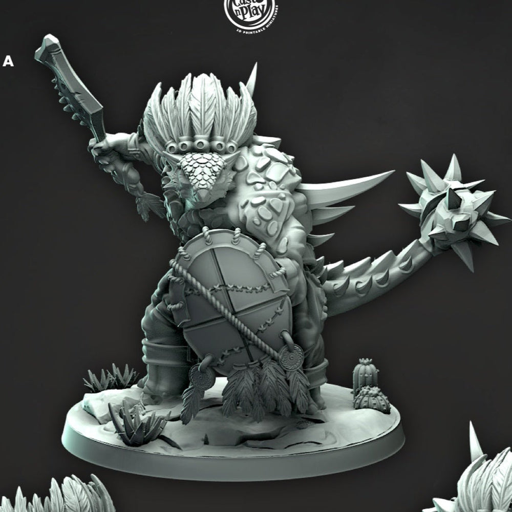 Unega Justiciars – Saurus Rovers Monster Miniatures (ONLINE ORDER ONLY)