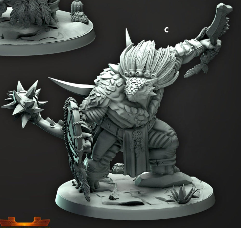 Unega Justiciars – Saurus Rovers Monster Miniatures (ONLINE ORDER ONLY)