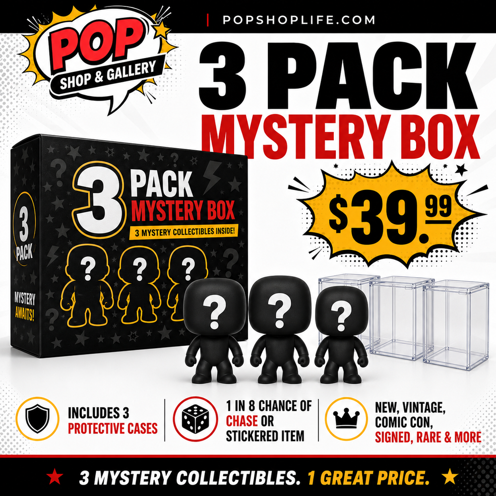Three-Pack Funko Pop Mystery Box with Protective Cases (ONLINE ORDER ONLY)