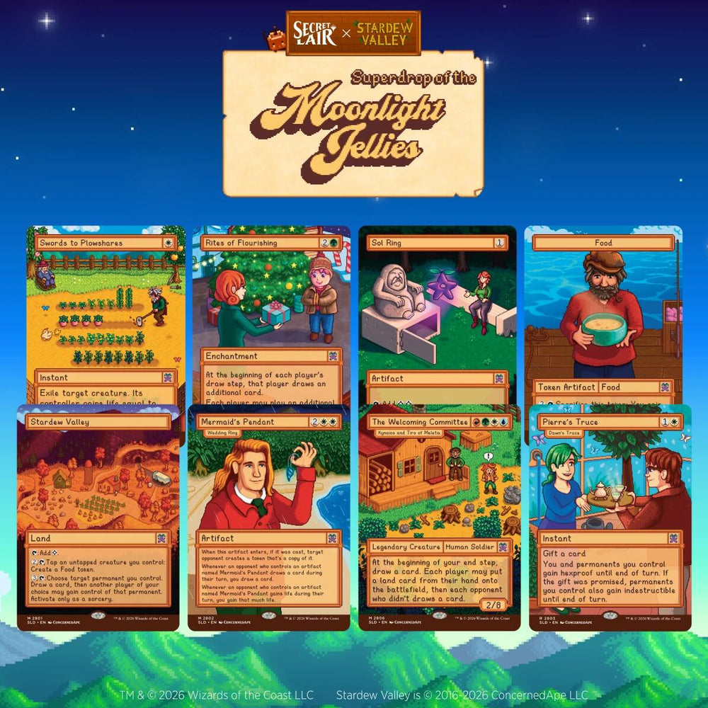 Secret Lair Drop: Secret Lair x Stardew Valley: Welcome to Stardew Valley - Non-Foil Edition [SLD] (ONLINE ORDER ONLY)