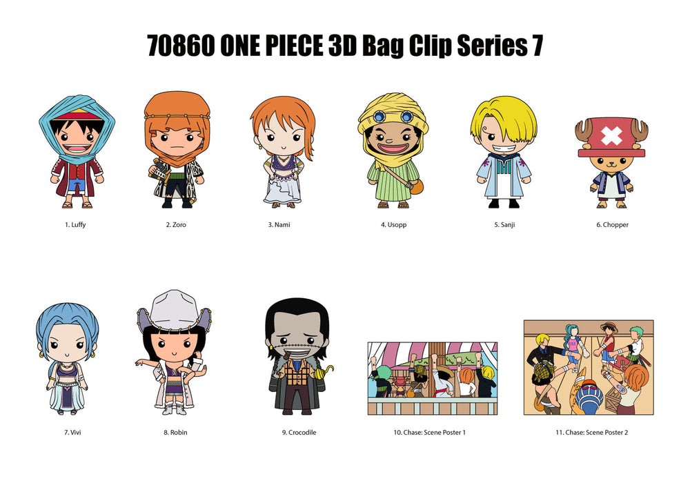 One Piece 3D Foam Bag Clip Series 7 – Blind Bag Keychain | Monogram