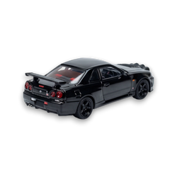 Street Weapon Nissan R34 GT-R Black Snow Drift 1:64