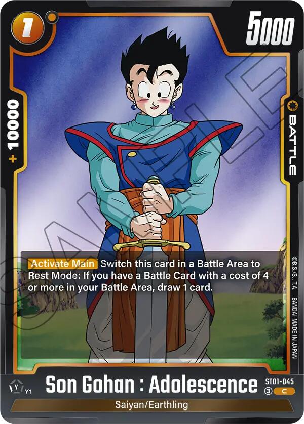 Son Gohan : Adolescence (ST01-045) [Story Booster 01]