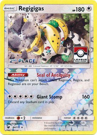 Regigigas (84/111) (League Promo 2nd Place) [Sun & Moon: Crimson Invasion] (Online Only)