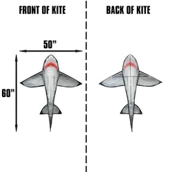 SeaLife 60 inch tall Nylon Shark Kite (ONLINE ORDER ONLY)