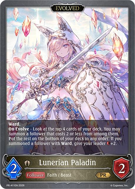 Lunerian Paladin (Evolved) - PR-411EN (PR-411EN) [Promotional Cards]