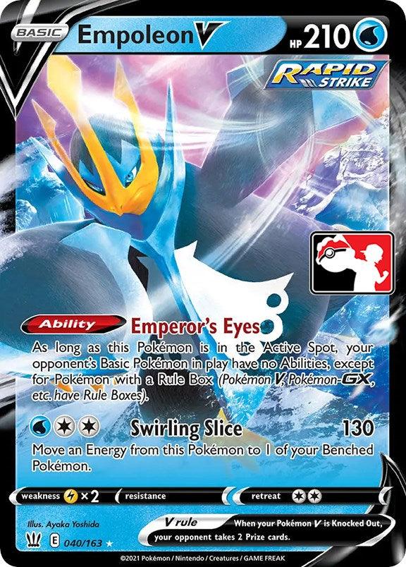 Empoleon V (040/163) [Prize Pack Series One] (Online Only)