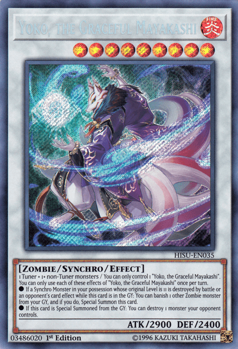 Yoko, the Graceful Mayakashi [HISU-EN035] Secret Rare (ONLINE ORDER ONLY)