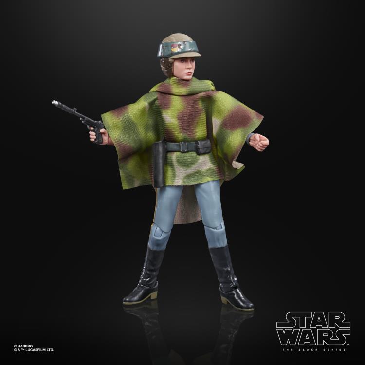 Star Wars: The Black Series - Leia Organa (Endor Battle Poncho) (Return of the Jedi) 6-Inch Action Figure (ONLINE ORDER ONLY)