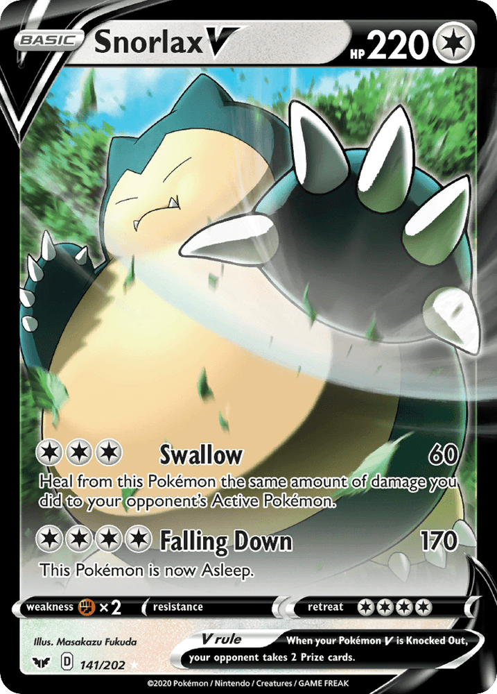 Snorlax V (141/202) [Sword & Shield: Base Set] (Online Only)