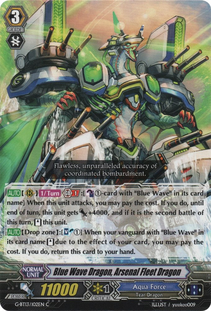 Blue Wave Dragon, Arsenal Fleet Dragon (G-BT13/102EN) [Ultimate Stride]