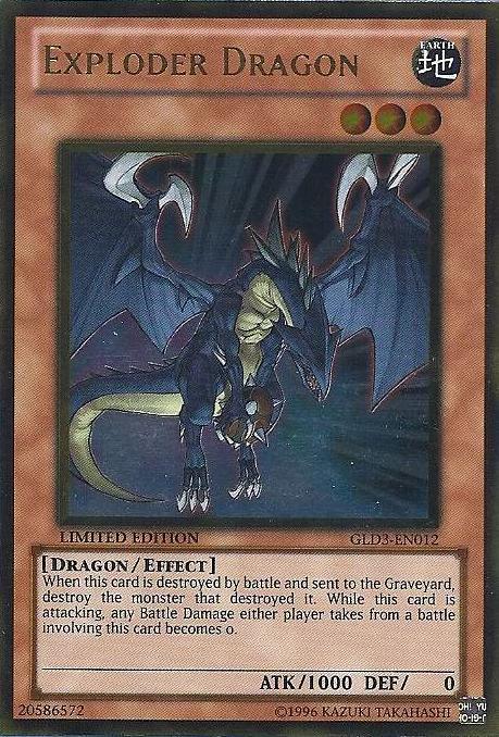 Exploder Dragon [GLD3-EN012] Gold Rare (ONLINE ORDER ONLY)