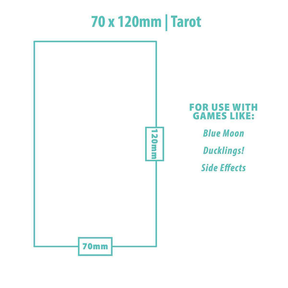 Tarot Sized Board Game Sleeves (50ct) for 70mm x 120mm Cards