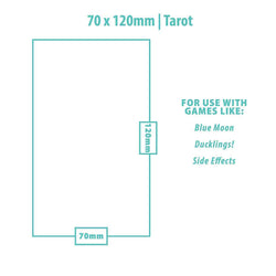 Tarot Sized Board Game Sleeves (50ct) for 70mm x 120mm Cards