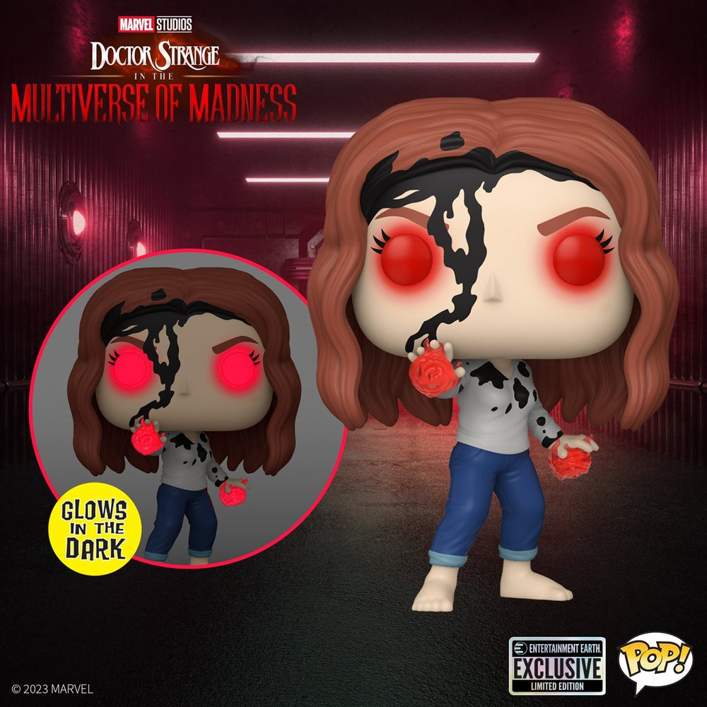 Doctor Strange in the Multiverse of Madness Wanda (Earth-838) Glow-in-the-Dark Pop! Vinyl Entertainment Earth Exclusive (Online Order Only)