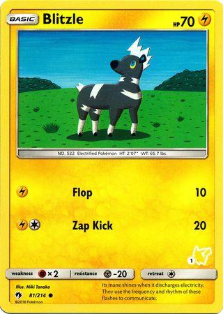 Blitzle (81/214) (Pikachu Stamp #1) [Battle Academy 2020] (Online Only)