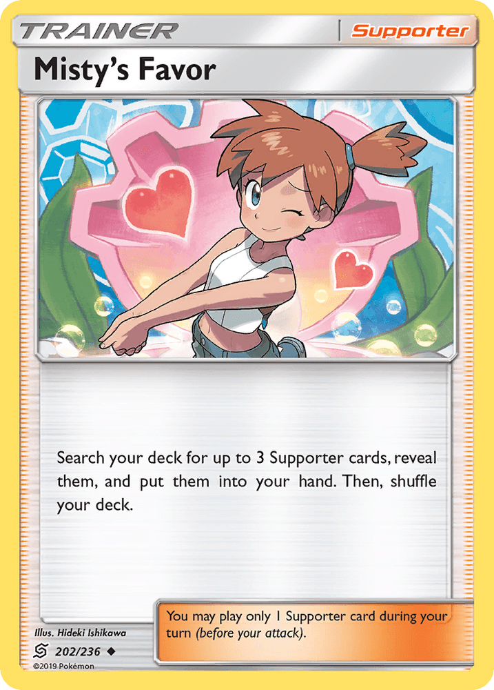 Misty's Favor (202/236) [Sun & Moon: Unified Minds] (Online Only)