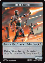 Robot Hero // Villain Double-Sided Token [Marvel Super Heroes Commander Tokens]
