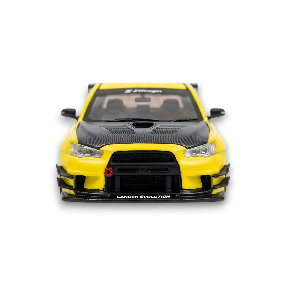 404ERROR Mitsubishi Evolution X Varis Widebody Yellow 1:64