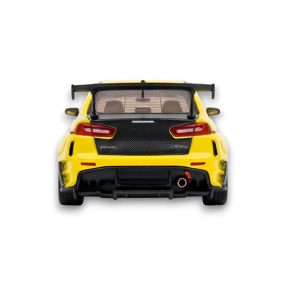 404ERROR Mitsubishi Evolution X Varis Widebody Yellow 1:64