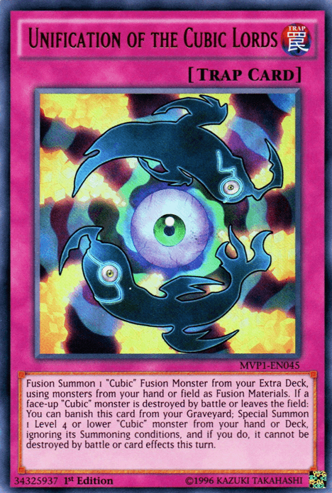 Unification of the Cubic Lords [MVP1-EN045] Ultra Rare (ONLINE ORDER ONLY)