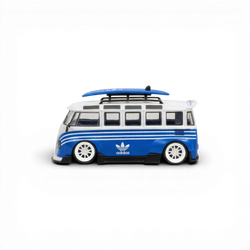 LF Model Volkswagen T1 Kombi with Surfboards Blue/White 1:64
