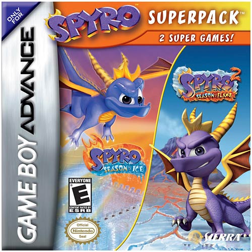 Spyro Superpack: Spyro: Season of Ice / Spyro 2: Season of Flame (Gameboy Advance) (ONLINE ORDER ONLY)