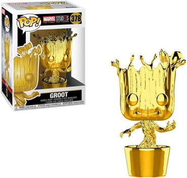 Funko Pop Marvel: Marvel Studios 10 - Groot (Gold Chrome) (ONLINE ORDER ONLY)