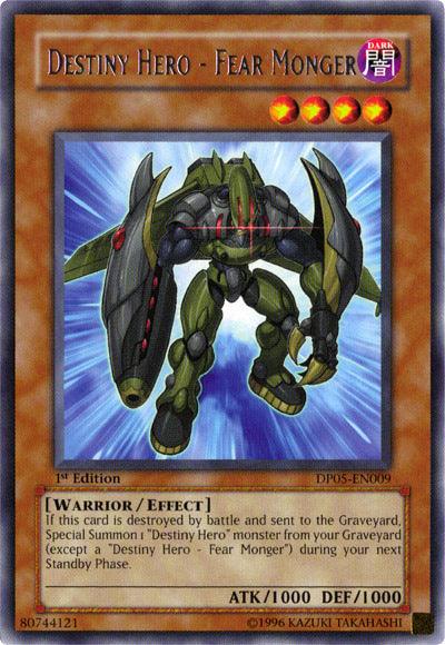 Destiny Hero - Fear Monger [DP05-EN009] Rare (ONLINE ORDER ONLY)