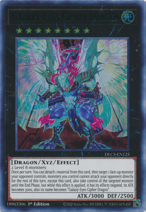 Galaxy-Eyes Cipher Dragon (Green) [DLCS-EN125] Ultra Rare (ONLINE ORDER ONLY)