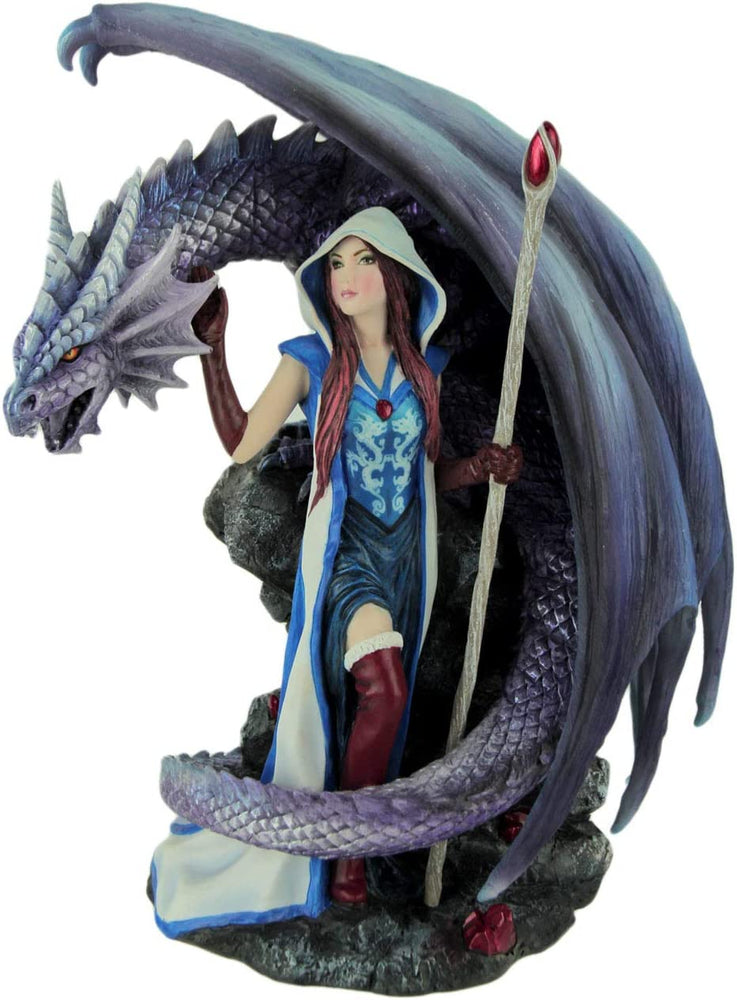 Dragon's Mage by Anne Stoke Sorceress and Dragon Statue (ONLINE ORDER ONLY)