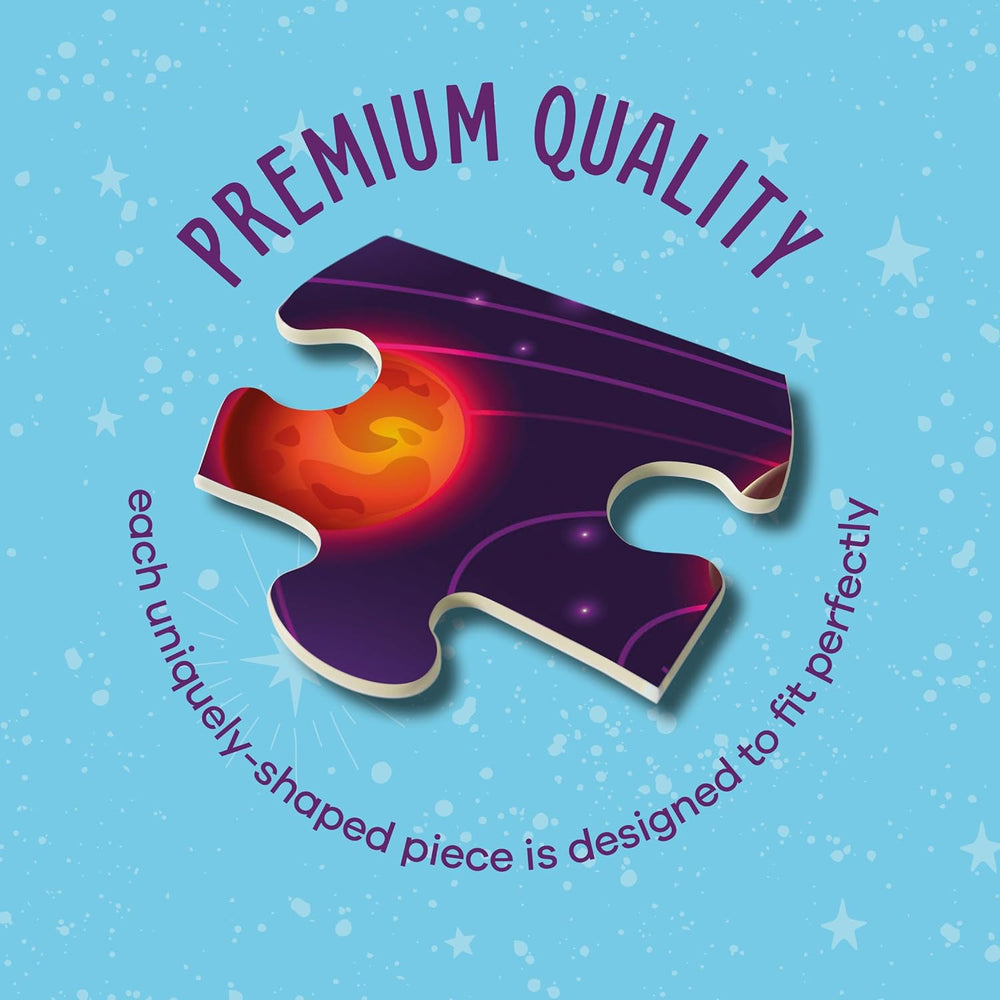 Glow in The Dark 100 Piece Galaxy Puzzle for Kids by Surreal Brands (ONLINE ORDER ONLY)